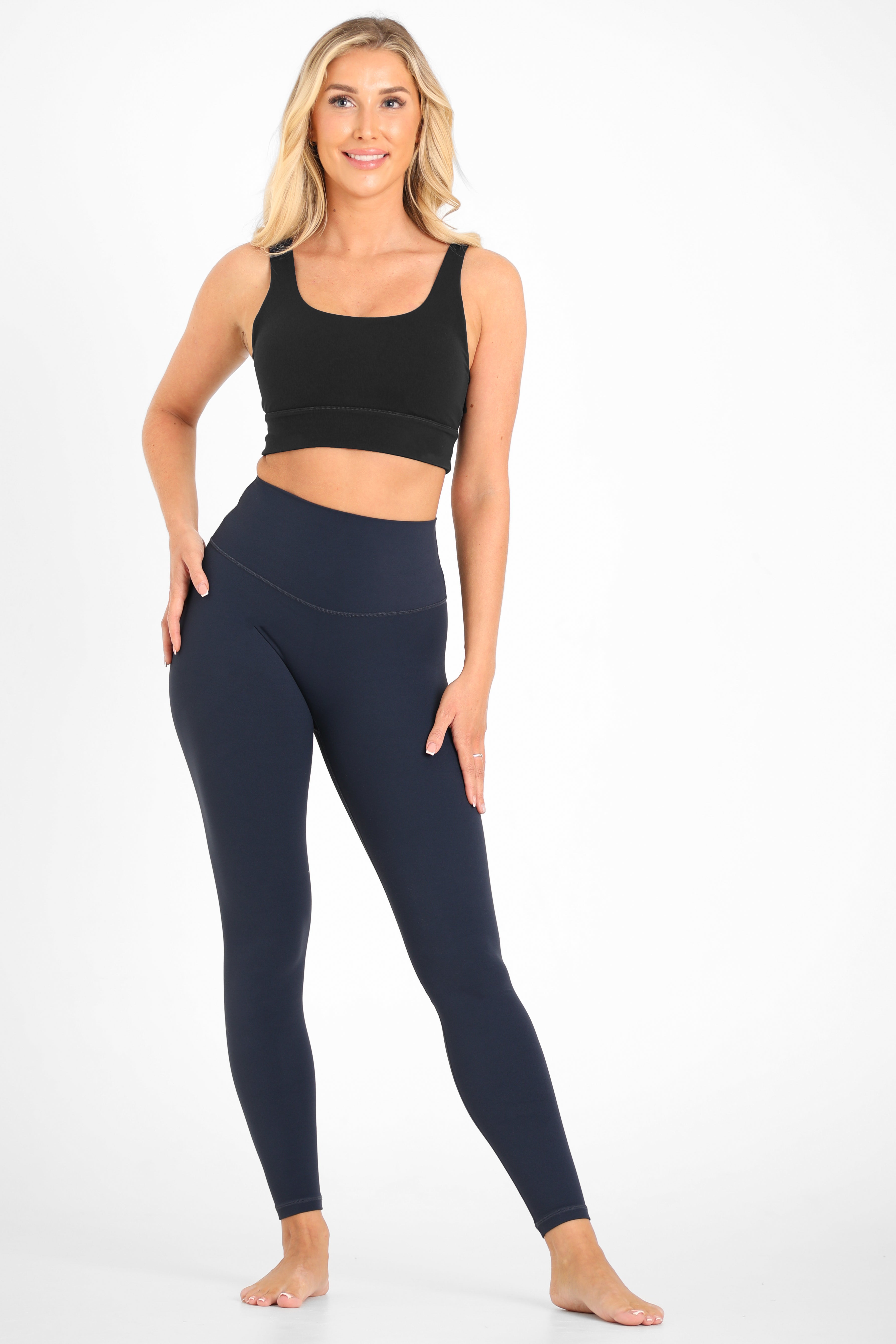 High-Waist Legging - No-Front-Seam - Ocean Blue ♻️